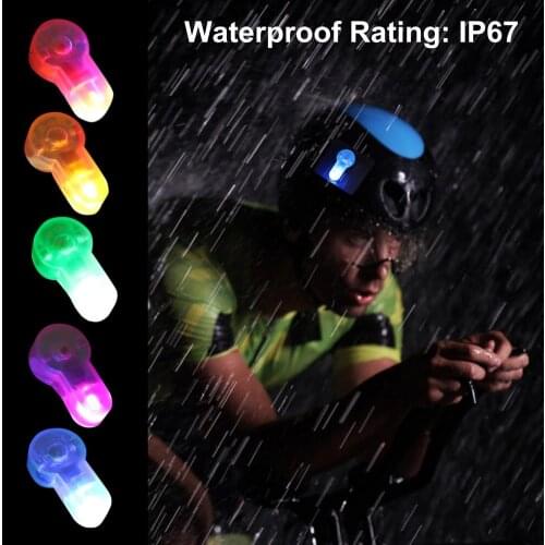 Helmet Signal Light Adhesive Safety Flashing Light For Camping Bike Driving Helmet Waterproof Lamp Hunting Outdoor Signal Light