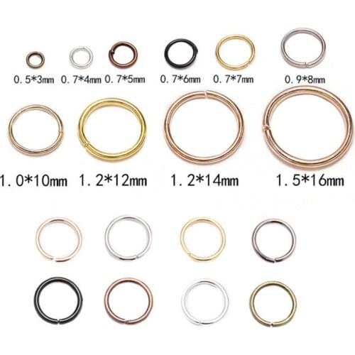 50-200pcs Diameter 4 5 6 8 10 mm Jump Rings Split Rings Connectors For Diy Jewelry Finding Making Accessories Supplies JP
