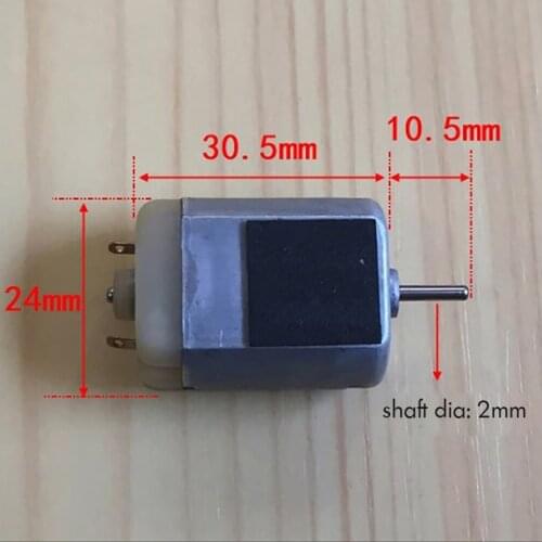 High Speed Micro Carbon Brush Motor DC 3-7.2V High Torque Strong Magnetic 280 Motor for DIY Models 7000-17000rpm, Shaft Dia 2mm