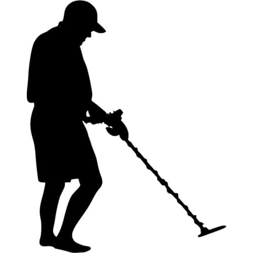 40419# Die-Cut Vinyl Decal Metal Detector Car Sticker Waterproof Auto Decors on Car Body Bumper Rear Window