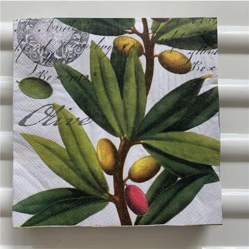 Decoupage paper napkins elegant tissue vintage towel flower Mango birthday wedding party home beautiful serviettes decor 20