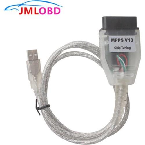 ECU Programmer SMPS MPPS V13.02 V13 K CAN Flasher Chip Tuning Remap OBD2 MPPS V13.02 Diagnostic Cable With Multi-Language