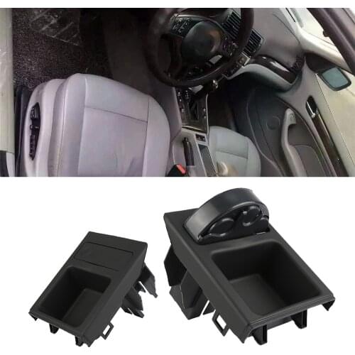 HLEST Black Front Coin box for BMW E46 318 320 325 330 1998-2005 Money storage box