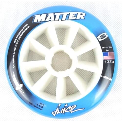 MATTER JUICE inline speed skating wheel with F1 SUPERIOR emt competition level speed ruedas 100mm 110mm track road skating tyres