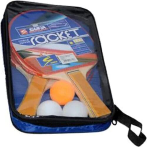 Table Tennis Racket Set (2 Racket + 3 Ball) Carrying Bag