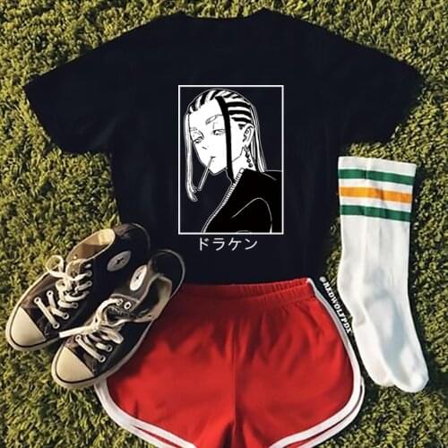 2021 Hot Anime Tokyo Revengers T Shirt Men Kawaii Summer Tops Baji Keisuke Graphic Tees Harajuku Tshirt Male