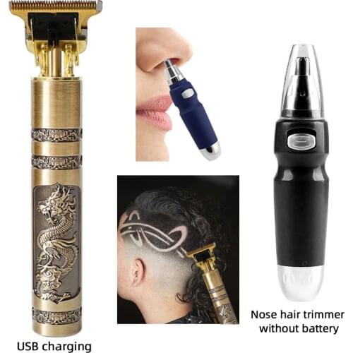 Hair Cutting Machine + Nose and ear trimmer Tondeuse Professional Hair Clipper Electric Shaver Trimmer for nose and ears Barber