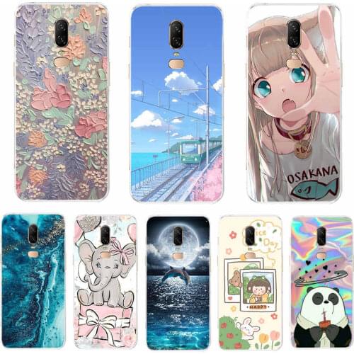 For Oneplus 6 6T Case Soft Silicone Phone Case For One Plus 6T Nord Coque Case For Oneplus 6 6t Cover bumper capas