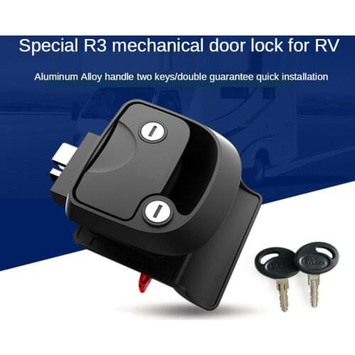 Push-type door locks,R3 mechanical door lock Special car modified car Motorhome RV accessories Double door lock cylinder