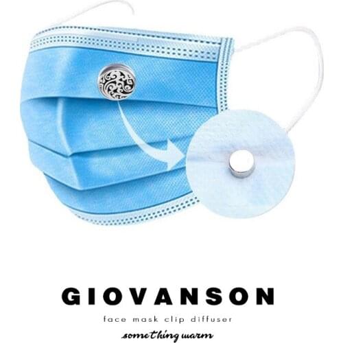 2021 New Product Free Pads Aromatherapy Locket Jewelry Screw Stainless Steel Essential Oil Diffuser Locket Face Clip