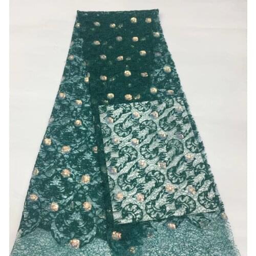 Newly Designed African French Lace Fabric 2021 High-quality Lace Fabric With Sequined Nigerian Lace Fabric XX3729