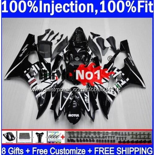 OEM For YAMAHA YZF R 6 YZF 600 YZF-600 7MC.19 YZF R6 06-07 600CC YZF600 YZF-R6 2006 2007 YZFR6 06 07 OEM Fairings Black Gloss