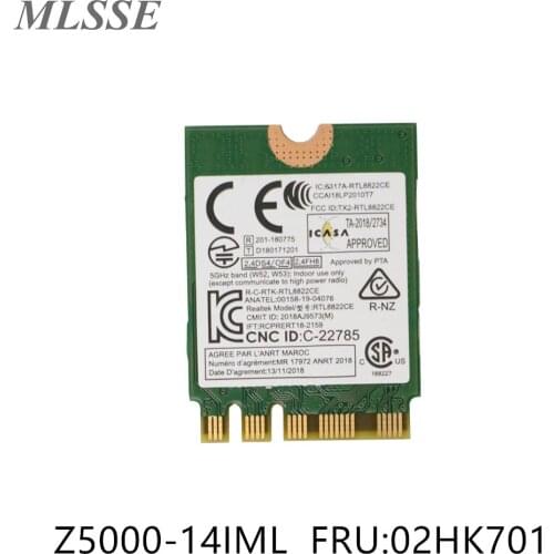 Original For Lenovo Ideapad Z5000-14IML Wireless Laptops Card Bluetooth Module WIFI Antenna Signal Line 02HK701 Fast Ship