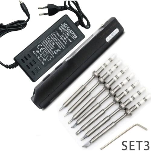 TS100 STM32 processor mini portable electric soldering iron Adjustable temperature with DC 24V power supply welding tools