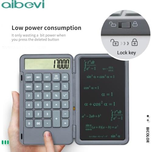 Aibevi 6.5 inch Creative LCD Writing Tablet with Calculator Digital Drawing Electronic Handwriting Pad Message Graphics Board