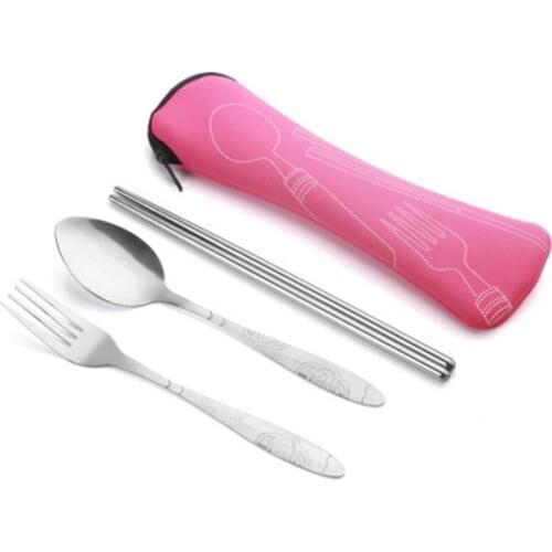 Portable Tableware Bag Cutlery Bag Dinner Set Travel Packaging Storage Box Dinnerware Picnic Fork Spoon Bag Accessories Set Tool