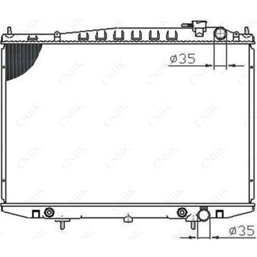 Radiator for Nissan D 22 Pa Latin Odin Rui Qi P27 P31 3.0 Can Be Customized Aluminum Thickening Tank