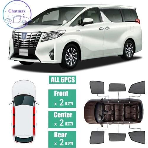For Toyota Alphard 2015-2019 Window Sunshade UV Protection Ray Blocking Mesh Laser Block Black Net Yarn