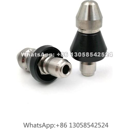 Washing Machine Drain Cleaning Pipe Dredging Cleaning Nozzle, Sewer Cleaning Jetter Nozzle, 1/4” 3/8” Quick Connect Spray Nozzle