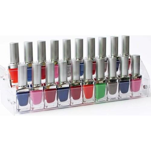 2 Layers Nail Polish Rack Makeup Storage Shelf Cosmetic Organizer Lipstick Holder Desktop Makeup Tools Container jewelry stands