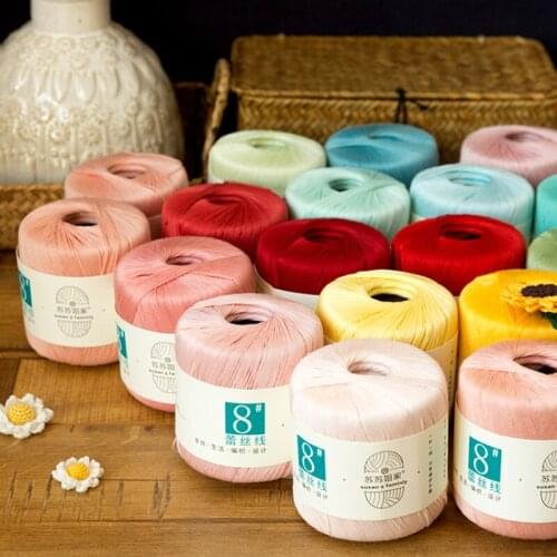 80 Colors Selected Fine Weaving Thread for Advanced 8# Talent Mercerized Cotton about 30g/270m High Cost-effective Yarn Crochet