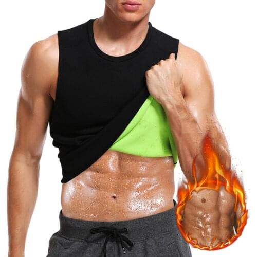 Workout Sweat Vest for Men Body Shaper Waist Trainer Tank Top Enhanced Neoprene Sauna Weight Loss Corsets