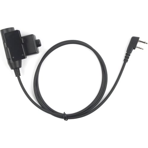 Tactical U94 PTT Cable Plug Headset Adapter for Kenwood Baofeng UV-5R UV-5RE Plus BF-888S UV-6R H777 Walkie Talkie Ham Radio