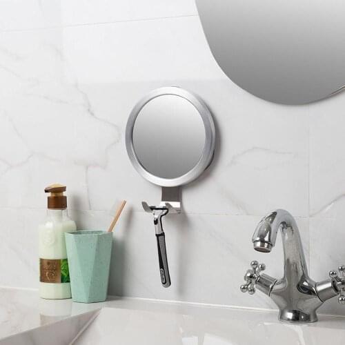 360 Rotating Bathroom Mirrors Powerful Sucker Fogless Bath Shower Anti-Fog Make Up Mirror with Shaver Holder Home Supplies