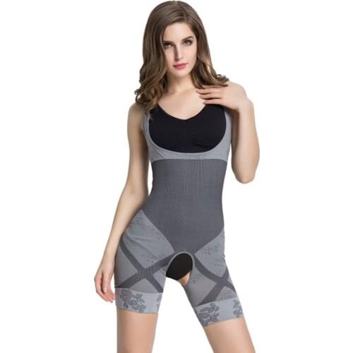 Womens Body Shaper Slim Corset Slimming Suits Bodysuit Shapewear Bamboo Charcoal Sculpting Underwear