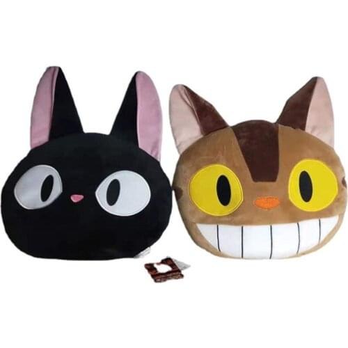 30cm My Neighbor Totoro Hayao Miyazaki Bus Cat Black Cat Pillow Doll Kawaii Cartoon Pillow Doll