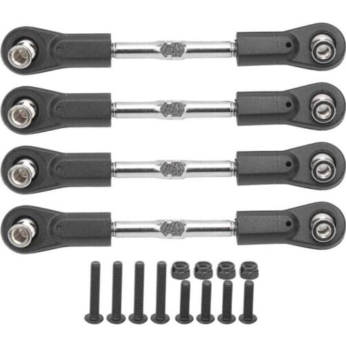 4Pcs Pull Rod Steering Servo Link Rod for 1/8 Buggy Truck RC Car(Kyosho Hobao Arrma Kraton RedCat)