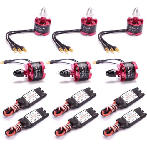 6PCS 2212 920kv Brushless Motor + 6PCS 30A Simonk ESC For F450 S500 F550 Muticopter