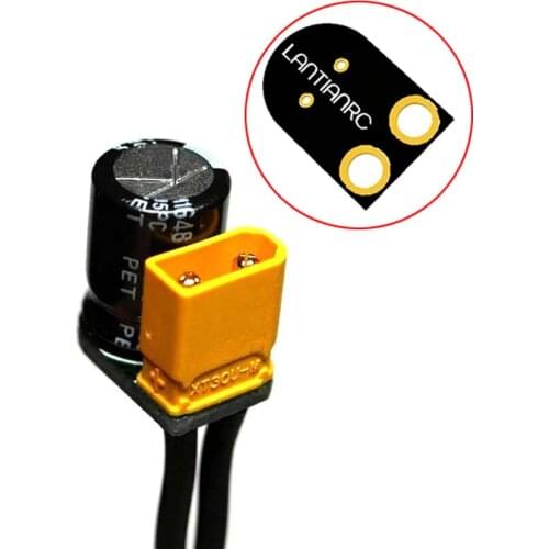 8PCs XT30 PCB Power Cord Plug Welded Plate Soldering Fixing Board Placa Soldar For 25V 470uf Capacitors Filter Indoor FPV