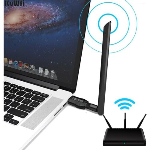 KuWFi Wifi Adapter 1200M Wireless Network Card Dual Band USB 3.0 Wifi Lan Aadapter 802.11ac wifi dongle for Laptop And Desktop