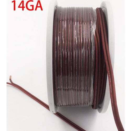 Pure Copper Car Audio Hi-Fi Speaker Cable OFC 14GA 1m 5m 10m 50m Speaker Wire Car Stereo HiFi/Car Audio System