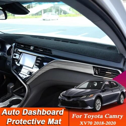Car Styling For Toyota Camry XV70 2018-2020 LHD&RHD Dashboard Mat Protective Interior Anti-Pad Shade Cushion Auto Accessory