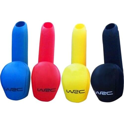 Car Styling Universal Handbrake Grips Durable Car Interior Decoration Gear Shift Collars Silicone Gear Head Shift Knob Cover Yel