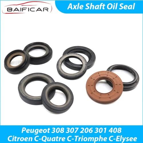 Baificar Brand New Quality Axle Shaft Oil Seal Half Left Right AT MT 4 6 Gear For Peugeot 307 206 408 Citroen C-Quatre C-Elysee