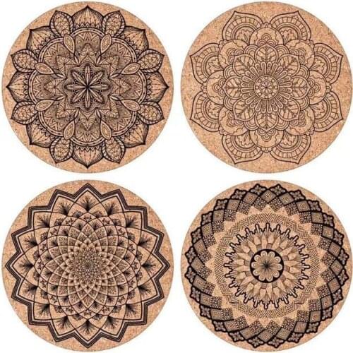 Free shipping cork tablemat bar tools cup mat drink coasters 50pcs/lot dia 10cm thickness 5mm