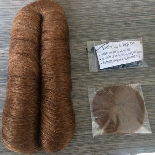 DLME 30# Brown Color Hair 27 Pieces Weaving Bump Hair Straight Weave with Hair Pieces Single Weft Natural Hair Blonde