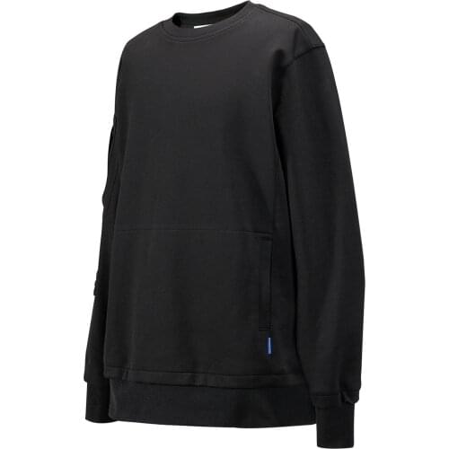 Men T-shirt Long Sleeve Spliced Sweatshirt 380g Soft Breathable Fabric Multiple Pockets Techwear Streetwear