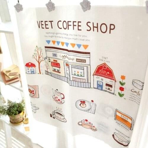 HomeTextile Linen Cotton Cloth 140cm*88cm for DIY Usage Sweet Coffee Shop Cotton Fabric