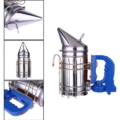 Stainless Steel Electric Bee Smoker Transmitter Kit Electric Beekeeping Tool Apiculture Beekeeping Tool Bee Smoke Spray Blower