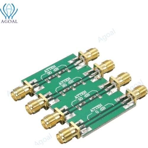 5pcs/lot DC-4.0GHz RF Fixed Attenuator 23dBm 200mW with SMA double female head 0dB 10dB 20dB 30dB