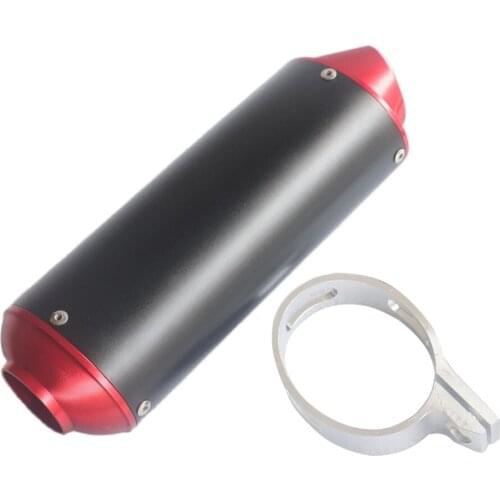 38MM CNC Exhaust Muffler With Clamp For XR50 CRF50 KLX TTR SSR Koyo Bosuer 50 110 125 140 150 160 cc Chinese Dirt Pit Bike