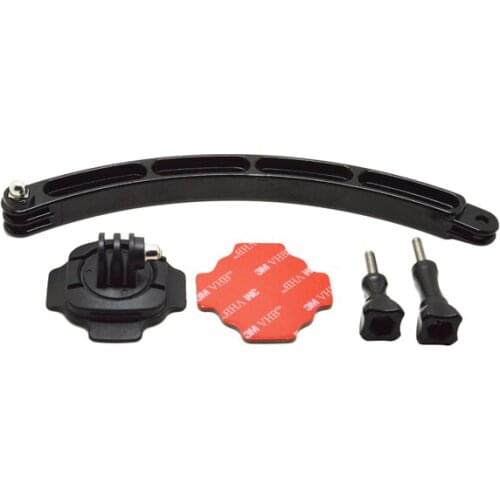 Husiway The Arm with Mount for Helmet 360 degrees rotation with lock with for all Gopro Hero4 3+ 3 2 SJ4000 SJ5000