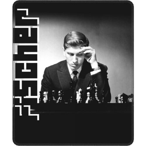 Bobby Fisher Chess Grandmaster Gaming Mouse Pad Intellectual Game Player Waterproof Mat Pads Rubber Office Home Deco Mat