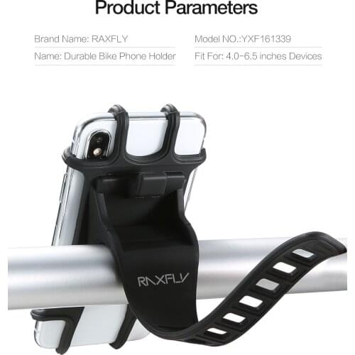 J2 New Bike Motorcycle Mobile Phone Stand Holder Universal Silicone Non-slip Buckle Pull Phone Mount Handlebar Bracket