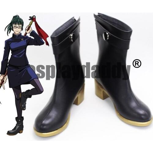 Jujutsu Kaisen Tokyo Metropolitan Curse Technical School Sorcerer Jujutsushi Maki Zenin Anime Cosplay Shoes Boots X002