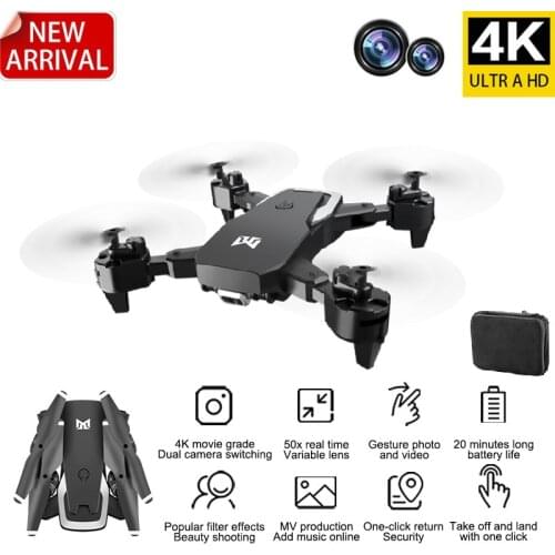 KK6PRO RC Drone 4K HD Camera 50 Times Zoom Dual Camera Switch Professional Aerial Photography WIFI FPV Foldable Quadcopter